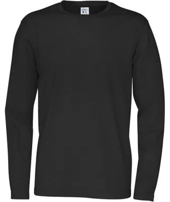 Immagine prodotto di Cottover - T-shirt a maniche lunghe unisex, per uomo/donna, modello ET721 (XXL) (nero)