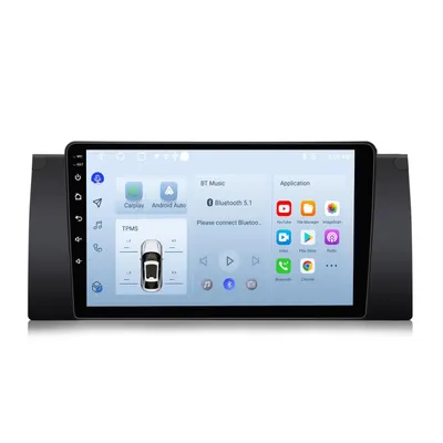 Zdjęcie produktu dla Dla BMW E39 Radio samochodowe Android 64GB 9'' CarPlay Android Auto Nawigacja GPS Bluetooth Wifi DAB+