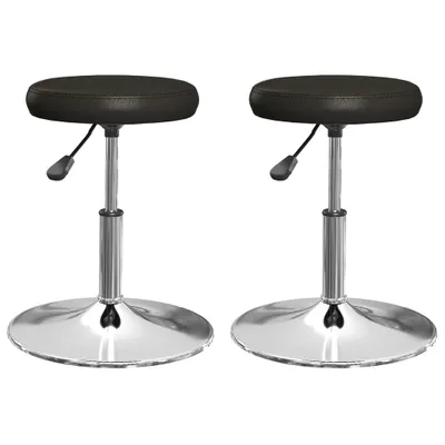 Produktbild von vidaXL Esszimmerstühle 2 Stk. Schwarz Kunstleder