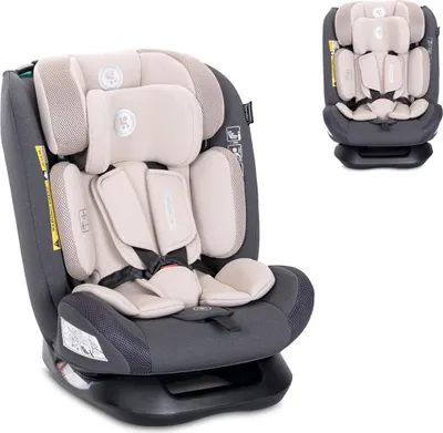 Obrázek produktu pro Dětská autosedačka Lorelli Scorpius i-Size (40-150 cm) s nastavitelnými 5bodovými pásy do 36 kg béžově šedá