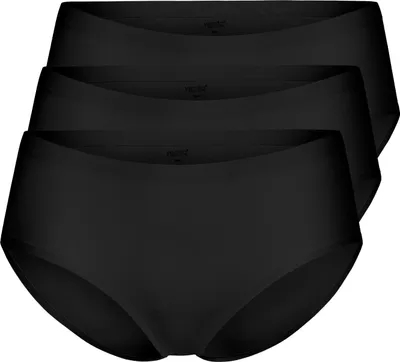 Produktbild von Yenita® 3er Pack Slips aus Mikrofaser Nahtlose Hüftslips M schwarz