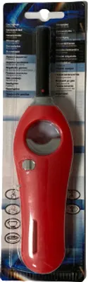 Image de Briquet de cuisinière Excellent Houseware, en polypropylène, 19 x 4,5 cm, rouge