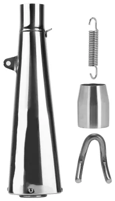 Produktbild von Auspuffblende, 51 mm, silberfarben, Motorrad-Modifikation, Ersatz für Suzuki Hayabusa 1999–2020