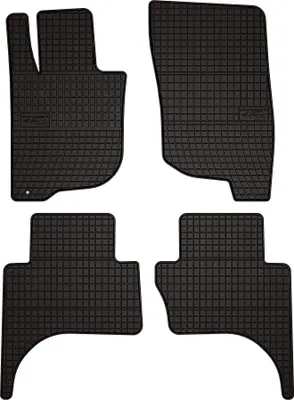 Obrázok produktu pre Gumové autorohože na mieru pre: Mitsubishi L200 V (2015-2019, pole) černé, sada 4 ks, s úchyty