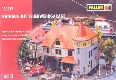 Produktbild von Faller 130649 Rathaus m. Feuerwehrgarage Spur H0 in