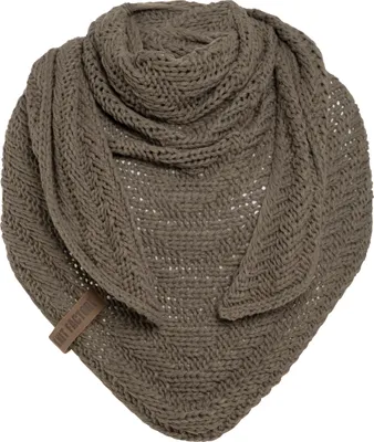 Produktbild von Knit Factory Sally Dreiecksschal - Cappuccino - 220x85 cm