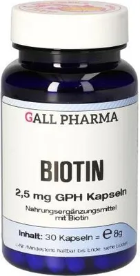 Immagine prodotto di GALL PHARMA Biotina 2,5 mg GPH Capsule, 30 capsule