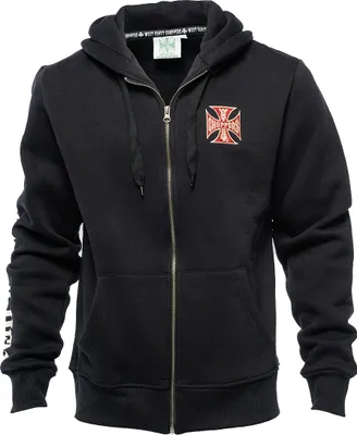 Produktbild von West Coast Choppers Zip Hoody El Diablo, Farbe:schwarz, Größe:M