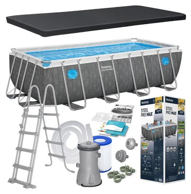 Produktbild von Bestway 561MB Rahmen-Gartenpool 488 x 244 x 122 cm 10-in-1