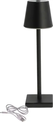 Produktbild von LED Akku Tischleuchte für Außen warm weiß 38 x 12 cm - schwarz - Outdoor Touch Leuchte Nachttischlampe Schreibtischlampe Deko Lampe