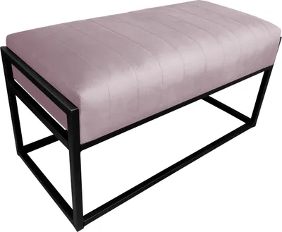 Obrázok produktu pre Lavička LILU MG VELVET v svetloružovej farbe