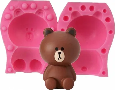 Produktbild von 3D-Bärenkerzenform – Silikonform für Teddybären, geeignet für Fondant, Tortendekoration, Schokolade, handgemachte Seife, Lotionbars, Badebomben, Wachs, Wachsmalstifte und Modelliermasse.