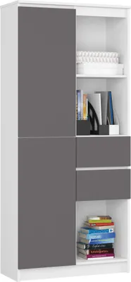 Zdjęcie produktu dla AKORD Furniture Factory RP0PREGR15BIASZA, Biały, 7 pół., Matowy, 16 mm, 350 mm, 800 mm