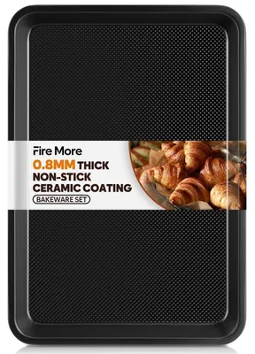 Produktbild von Backblech Kohlenstoffstahl Antihaftbeschichtung 38,9 x 27,7 x 2,5 cm