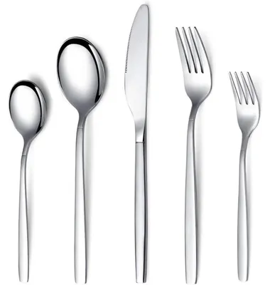Obrázek produktu pro Sada příborů, 30 kusů, nerezová ocel, stříbrná barva, pro 6 osob