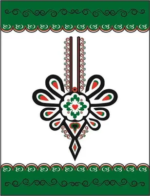 Immagine prodotto di Canovaccio, 100% cotone, Folk, motivo Folk 13
