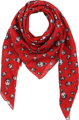 Produktbild von Baumwollschal - Freak Butik Red Character Logo - Quadratischer Halstuch