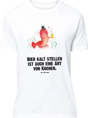 Produktbild von Mr. & Mrs. Panda Größe XL T-Shirt Hummer Weizen - Weiß - Geschenk, Tshirt, Garnelen, Shirt, Meer, mit Spruch, Kochen, Gasthaus, Bier, Wirtschaft, Kneipe