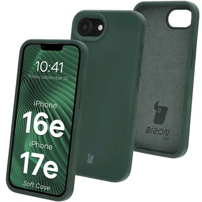 Produktbild von Bizon Soft Case Apple iPhone 16e dunkelgrün