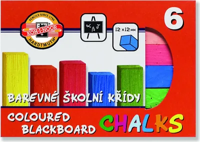 Produktbild von Krieda školská, 6 farieb