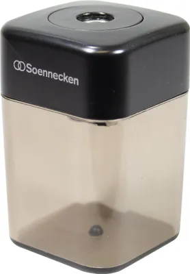 Zdjęcie produktu dla Soennecken Spitzdose 3399 einfach Metallspitzer schwarz/transparent