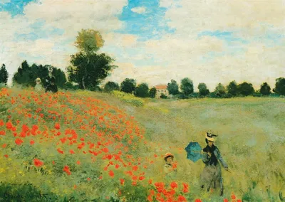 Produktbild von Kunstkarte Claude Monet "Mohnblumen"