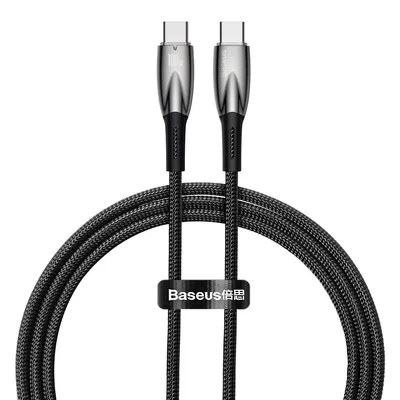 Obrázek produktu pro Baseus Glimmer Series rychlonabíjecí kabel USB-C 480 Mbit/s PD 100 W 1 m černý