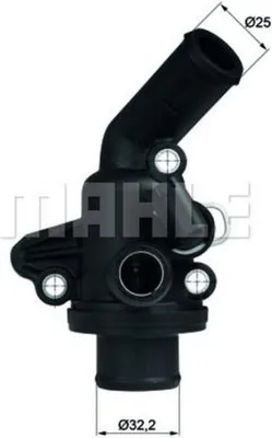Produktbild von MAHLE Thermostat Kühlmittel 87°C passend für MERCEDES-BENZ A-Klasse (W168) VANEO (414)