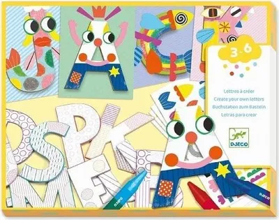 Obrázok produktu pre Djeco Kreatívna sada - Vytvor si svoje písmenká