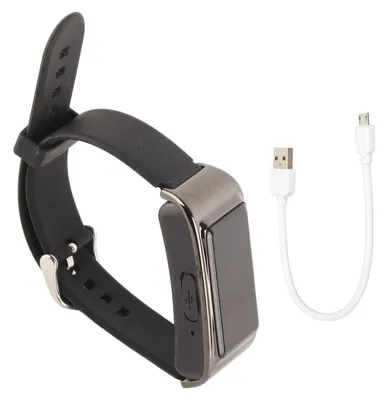 Immagine prodotto di Orologio registratore, riduzione del rumore HD, bracciale per fotocamera resistente al sudore e attivabile con la voce per riunioni, voce, 128 G