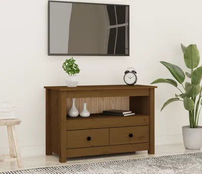 Productafbeelding van Maison Exclusive - TV-kast in honingbruin, 79x35x52 cm, massief grenenhout