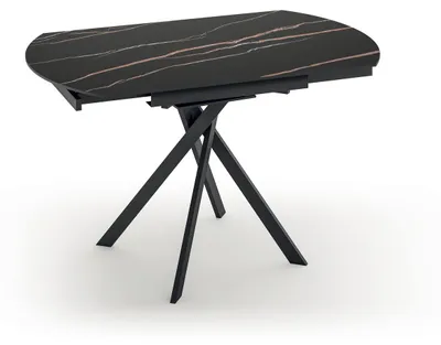 Image de Table basse Marissa - Structure en laiton mat et plateau en verre trempé bronze, design raffiné 70 x 70 x 40 cm - Marissa