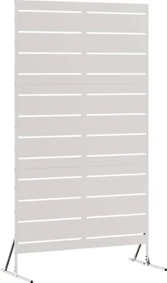 Productafbeelding van Privacyscherm 100 x 50 x 180 cm Roestvrij staal zilver