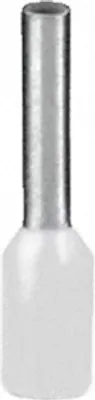 Produktbild von 100 x Aderendhülsen-Sortiment - WEISS- isoliert - 0,75qmm / 0,75mm²  Länge 8 mm