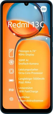 Immagine prodotto di Xiaomi Redmi 13C smartphone 4G USB tipo-C 8 GB 256 GB 5000 mAh Blu, Blu marino