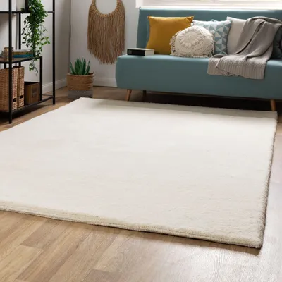 Produktbild von Steffensmeier Berber Teppich Agadir | Schurwolle, Uni, Größe: 170x240 cm , Original aus Marokko, Teppich für Wohnzimmer, Schlafzimmer