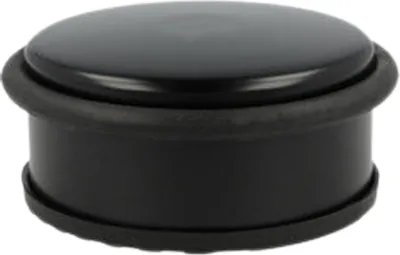 Produktbild von ALBA Türstopper Edelstahl-Oberfläche schwarz rund