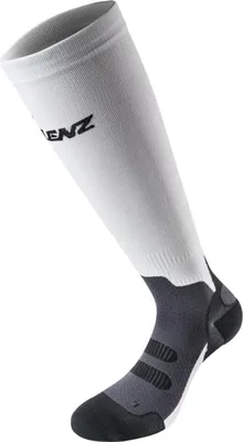 Produktbild von LENZ Compression Socken, L, weiß-grau, Unisex, 1 Paar, 135-25