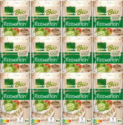 Produktbild von Edeka Reiswaffeln natur ungesalzen mit Sesam verfeinert VPE (12x100g Packung)