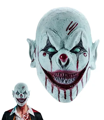 Productafbeelding van Elzusha - Realistische Clown Latex Masker voor Halloween