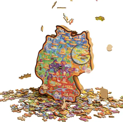 Produktbild von Deutschlandkarte Holzpuzzle