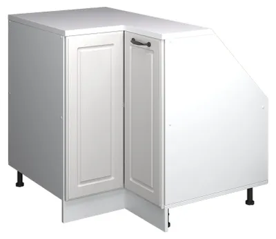 Obrázok produktu pre Šikmá skriňa Rohová skrinka Vicco Rion Biely vidiecky dom 75.6 x 81.6 cm s 1 dverami, korpus skrine hĺbka 60 cm, Model 60551