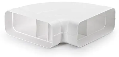Image de Naber F-RBH 150 coude horizontal 90°, blanc - Technique de ventilation