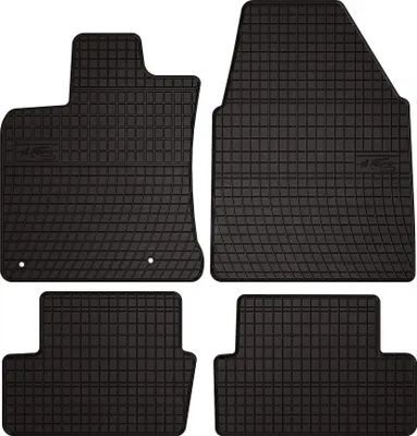Immagine prodotto di Tappetini auto in gomma adatto per Nissan Qashqai I J10 (2006-2013, crossover) neri, set 4 pz, con fissaggi