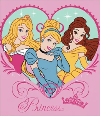 Produktbild von Disney Fleece Decke Kuscheldecke Plaid Cars Princess Fleecedecke , Variante:Princess