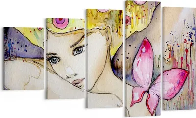 Produktbild von Bild auf Leinwand - Leinwandbild - Frau modern - 100x60cm - Wand Bild - Wanddeko - Wandbilder - Leinwanddruck - Bilder - Kunstdruck - Wanddekoration - Leinwand bilder - Wandkunst - EG100x60-3554