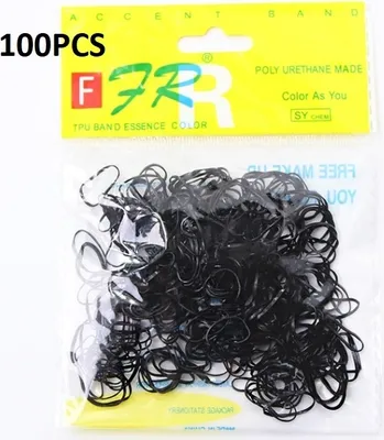 Obrázok produktu pre Jednorázové Gumičky-Čierna/100ks KP24227