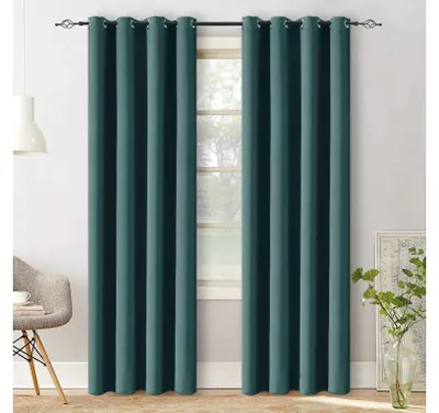 Produktbild von Verdunkelungsvorhang aus Samt, 140 x 250 cm, türkis. Aufhängung: Plisseeband.