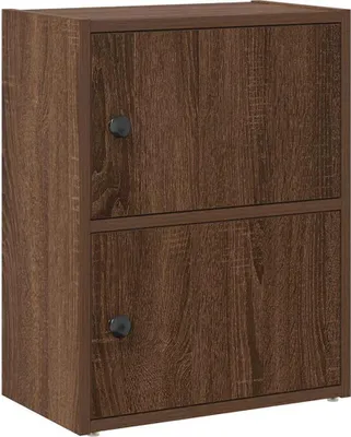 Obrázok produktu pre vidaXL Regál na knihy hnedý dubový vzhľad 40x24x52 cm materiál na báze dreva