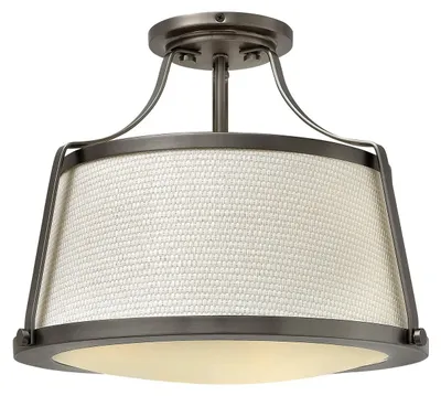 Produktbild von Elstead Charlotte Deckenleuchte E27 3-fach Antikes Nickel